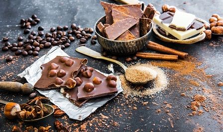 Sacharidy v potravinách - cukry v čokoládě